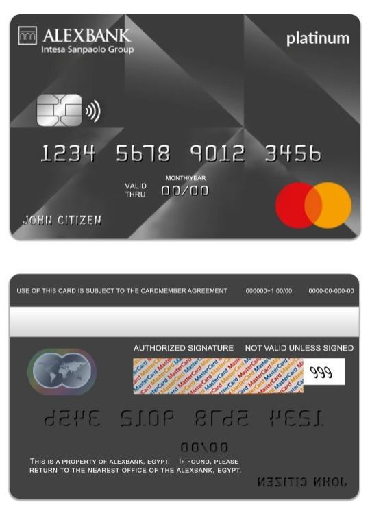 Egypt Alexbank platinum mastercard